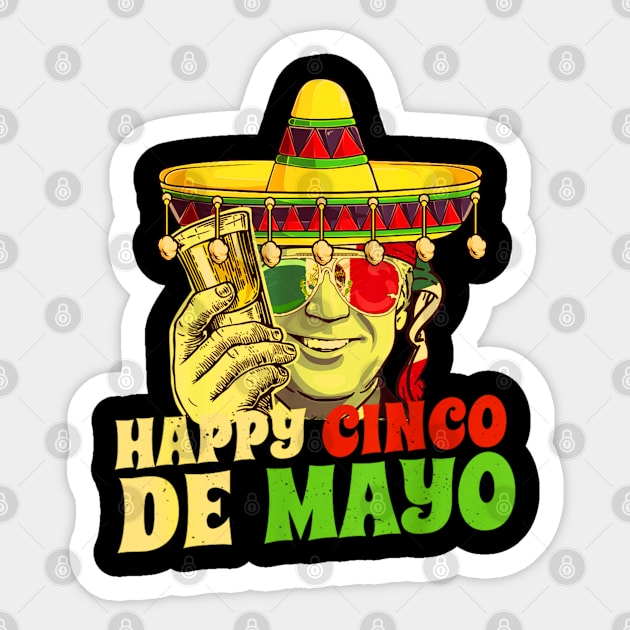 Biden happy cinco de mayo Sticker by Dreamsbabe